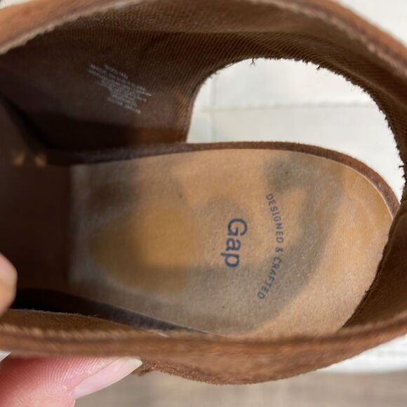 GAP cognac open toe lace bootie size 10 - Picture 4 of 7